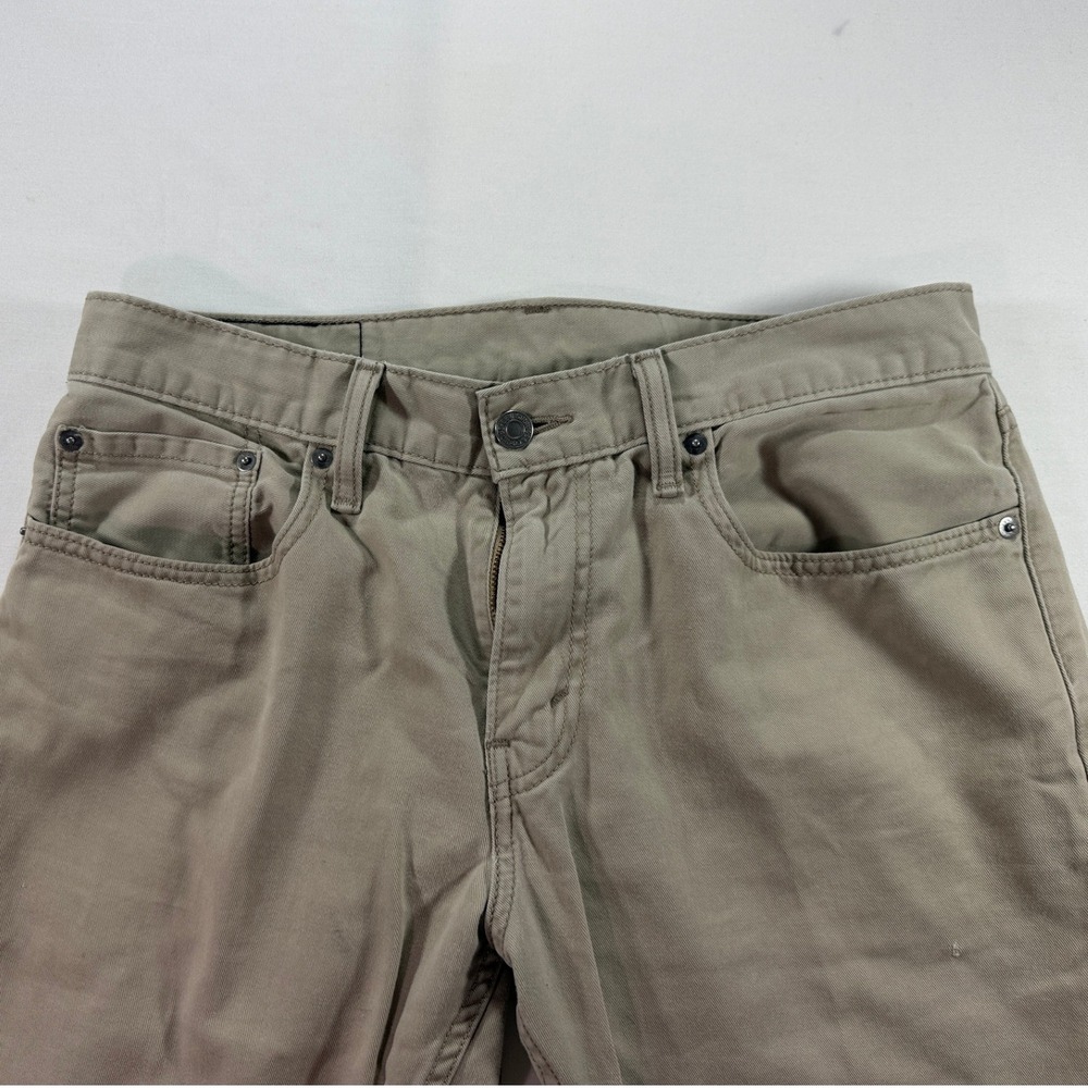 Levi's 514 Jeans Mens 32x32 Beige Khaki Straight Fit - Picture 3 of 15